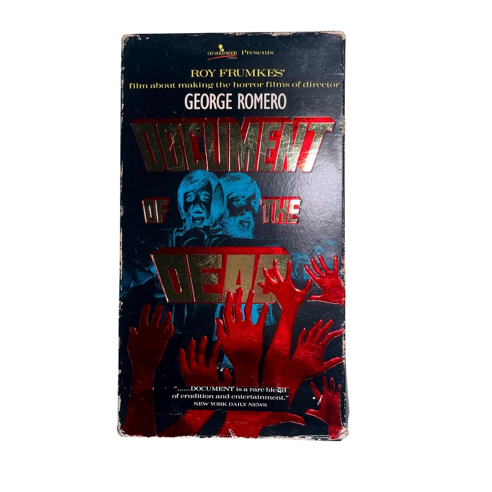 Document of the Dead VHS 1979 George Romero Horror Film Otto Hollywood‎ Video